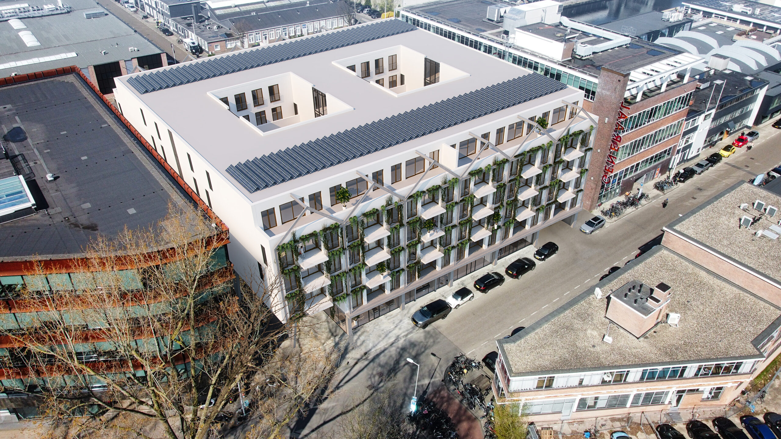3D visualization and drone photo montage by Frame+View Amsterdam