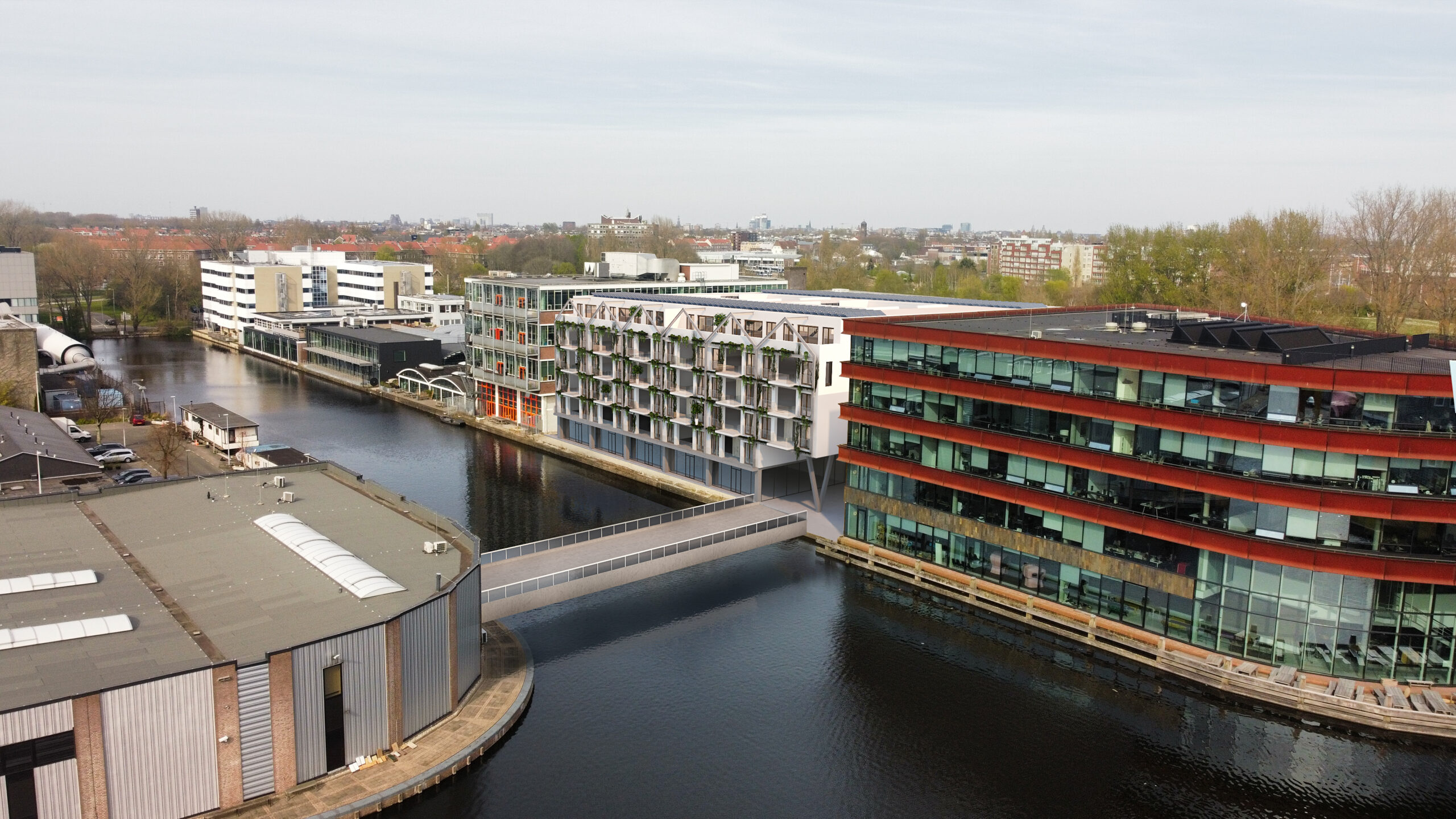 3D visualization and drone photo montage by Frame+View Amsterdam